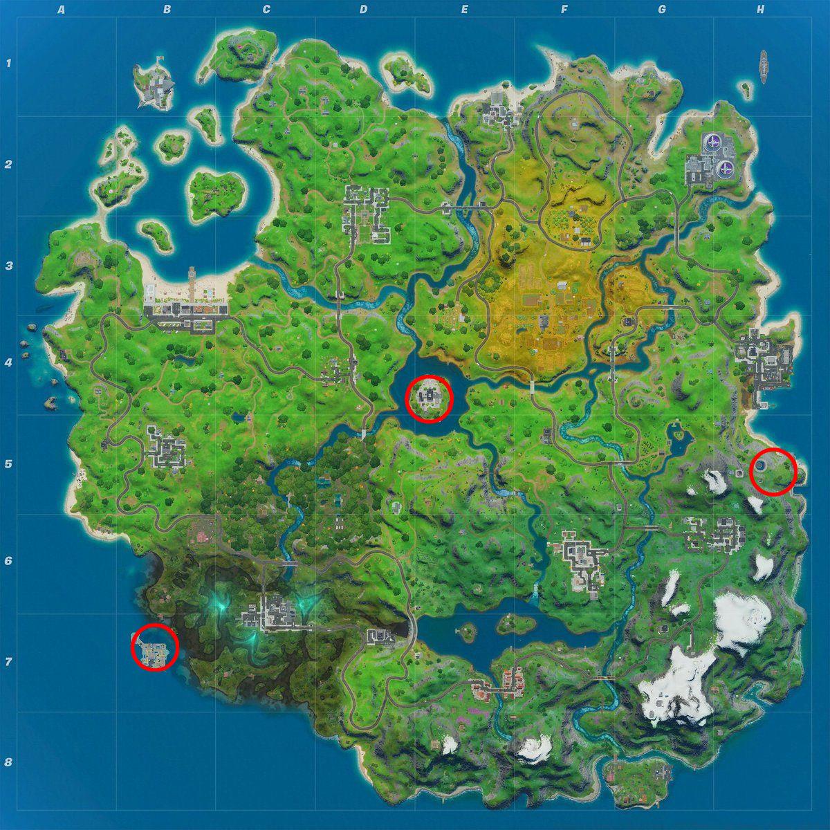 Fortnite Phone Booth locations map